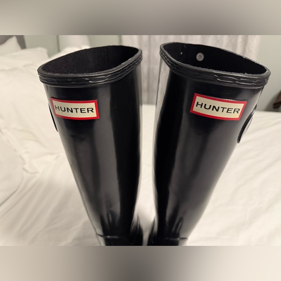 NWOT Black Hunter Tall Rain Boots, Size 9 - Picture 16 of 16